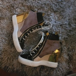 Giuseppe Zanotti high tops with zippers